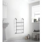 Towelrads 900mm x 500mm 607BTU Chrome Flat Designer Towel Radiator