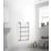 Towelrads 900mm x 500mm 607BTU Chrome Flat Designer Towel Radiator