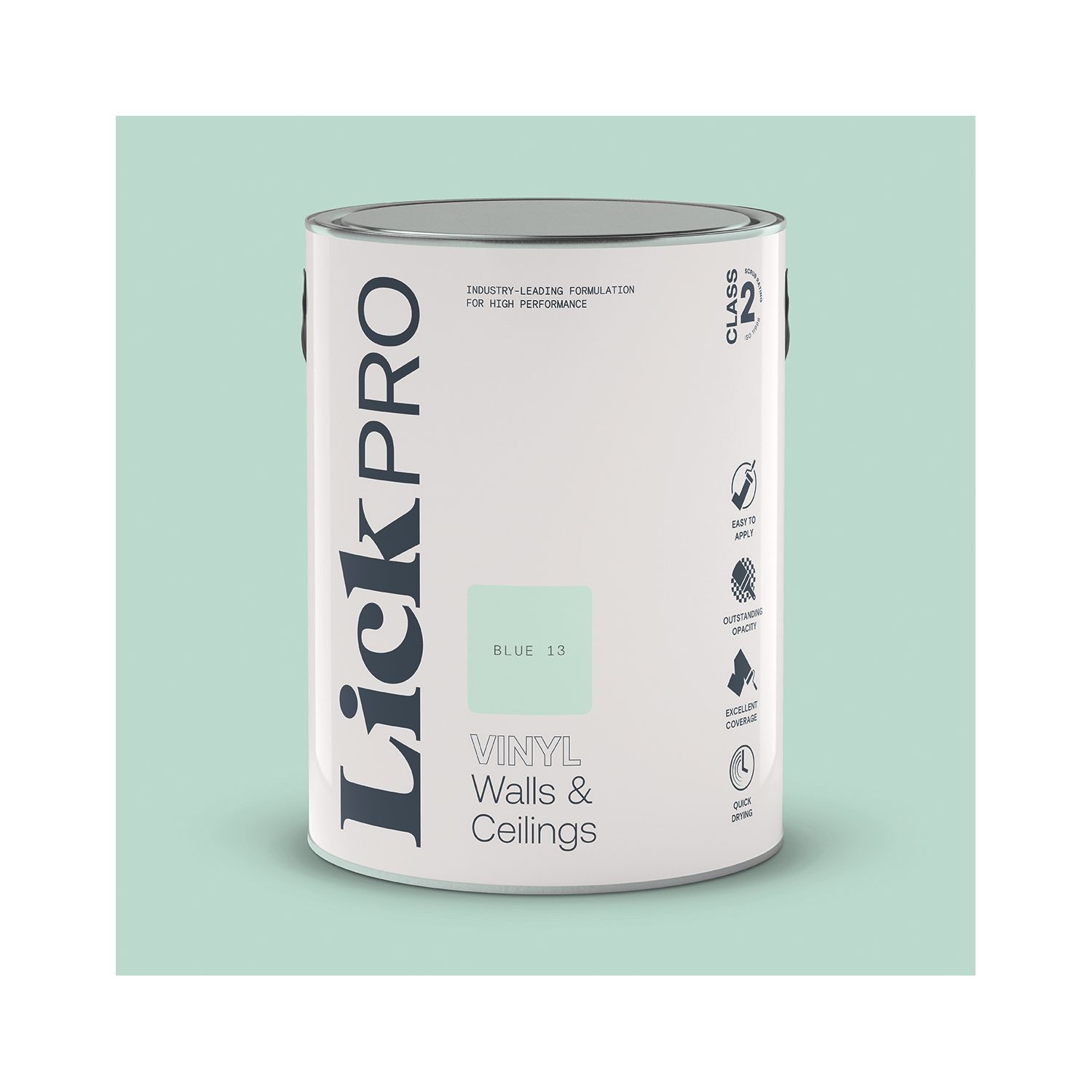 LickPro 5Ltr Blue 13 Vinyl Matt Emulsion Paint (424TM)