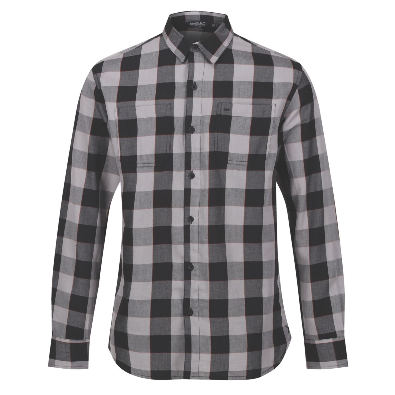 Regatta Lance Shirt Black/Grey X Large 50" Chest (424YT)