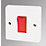 Crabtree Capital 45A 1-Gang DP Cooker Switch White