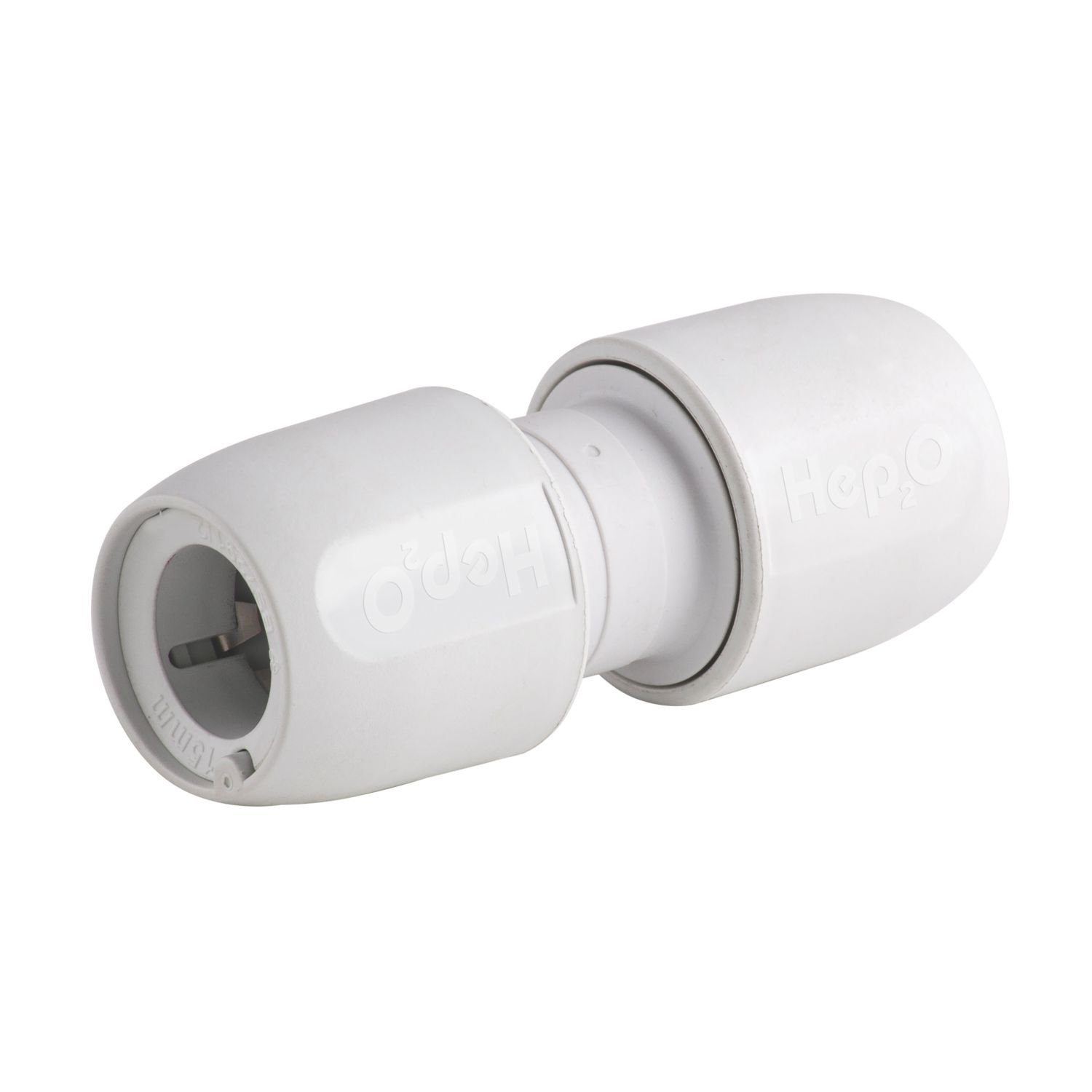 Hep2O Plastic Push-Fit Equal Coupler 15mm (4252F)