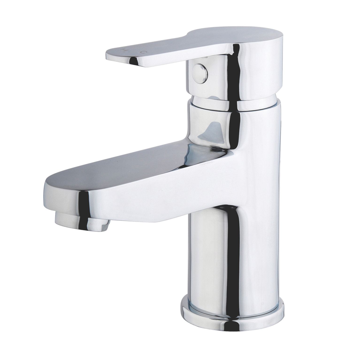 Swirl Elevate Eco Basin Mono Mixer Bathroom Tap with Clicker Waste Chrome (42548)