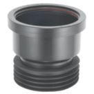 McAlpine  Push-Fit Single Socket Drain Connector Black 110mm