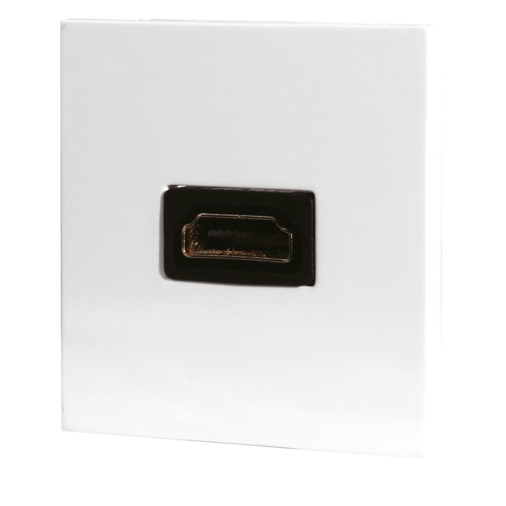 LAP Modular HDMI Socket White - Screwfix