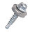 Easydrive  Flange Self-Drilling Stitching Screws with Washers 6.3mm x 25mm 100 Pack