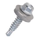 Easydrive  Flange Self Drilling Stitching Screws with Washers 6.3mm x 25mm 100 Pack