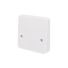 Schneider Electric Lisse 45A Unswitched Cooker Outlet Plate  White
