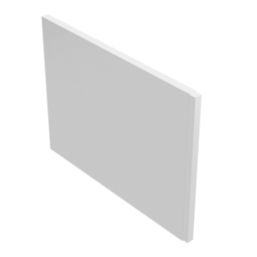 Essentials Straight End Panel for L & P-Shaped Shower Baths 700mm White Gloss