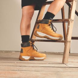 Site Arenite Size 9 Womens Wheat  Steel Toe Cap Safety Boots