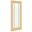 Green & Taylor Worcester 3-Clear Light Unfinished Oak Wooden 3-Panel Internal Glazed Door 1981mm x 838mm