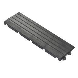 COBA Fatigue-Lock Female Edge Workplace Safety Matting Black 150mm x 0.5m 4 Pack