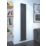 Kudox AluLite Flat 1800mm x 280mm 2337BTU Black Vertical Designer Radiator