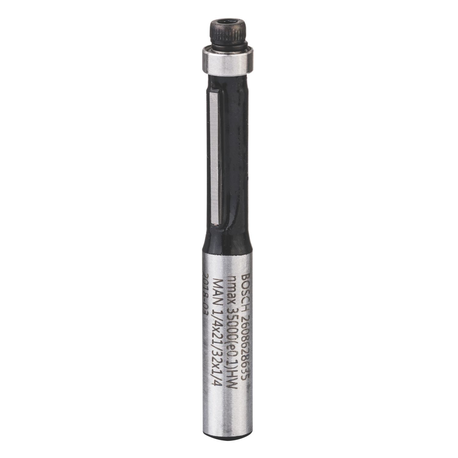 Bosch Standard for Wood 1/4" Straight Laminate Trim Bit 6.4mm x 16.7mm (425FW)