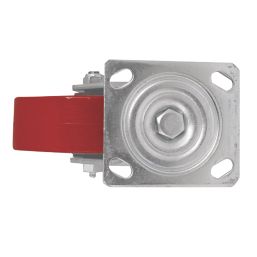 Essentials Industrial Swivel Castor 150mm Red
