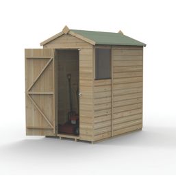 Forest Beckwood 4' x 6' (Nominal) Apex Shiplap Timber Shed