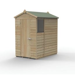 Forest Beckwood 4' x 6' (Nominal) Apex Shiplap Timber Shed
