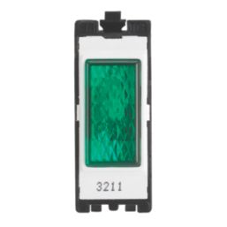 Contactum  Green Neon Power Indicator with White Inserts 230V