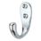 Essentials Single Hook Polished Chrome 46mm 5 Pack