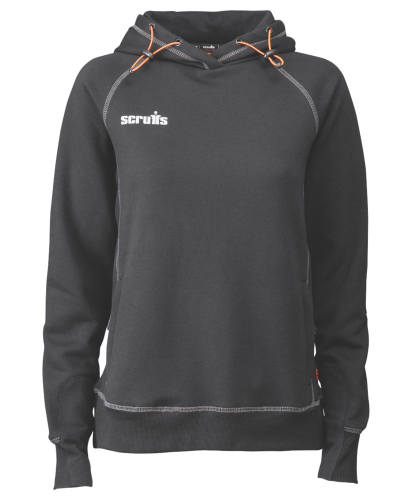 Scruffs Trade Womens Work Hoodie Black Size 12 - Screwfix