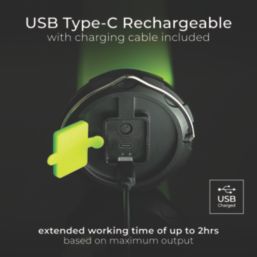 Luceco  Rechargeable LED Telescopic 360° Open Area Inspection Worklight 1500lm