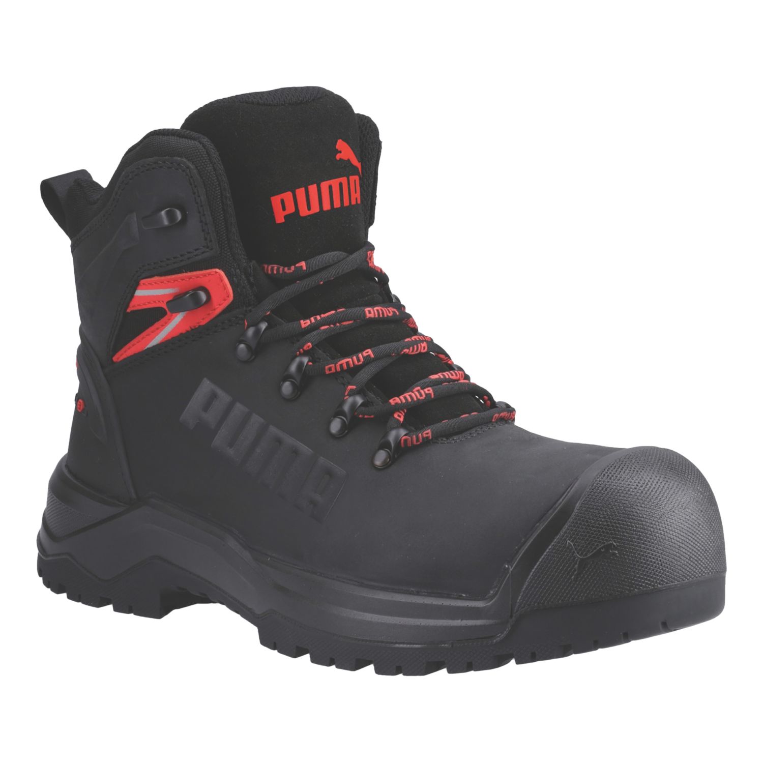 Puma Iron Heavy Duty Size 13 Black Water-Resistant Safety Boots (425XK)