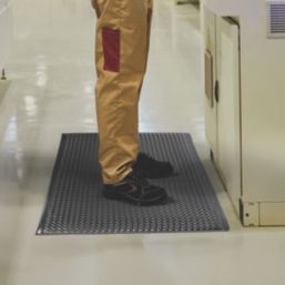 COBA Orthomat Premium Bubble Anti-Fatigue Floor Mat Black 900mm x 600mm x 16mm