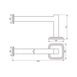 Swirl Swindale Toilet Roll Holder Chrome