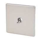 Varilight  10AX 1-Gang 2-Way Toggle Switch  Satin Chrome
