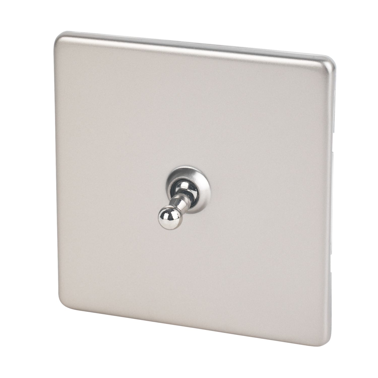 Varilight 10AX 1-Gang 2-Way Toggle Switch Satin Chrome (4263H)