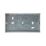 Appleby  2-Gang Galvanised Steel  Knockout Box 35mm