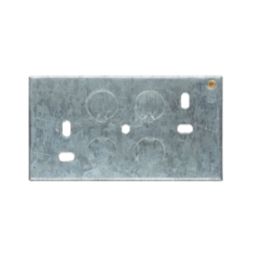Appleby  2-Gang Galvanised Steel  Knockout Box 35mm