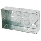 Appleby  2-Gang Galvanised Steel  Knockout Box 35mm