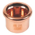 Flomasta  Copper Press-Fit M-Profile Stop Ends 28mm 2 Pack