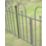 Apollo Appleton Easy Fit  Ball Top Metal Garden Fence Post 0.035m x 1.16m 5 Pack