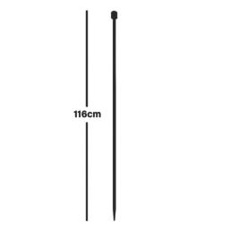 Apollo Appleton Easy Fit  Ball Top Metal Garden Fence Post 0.035m x 1.16m 5 Pack