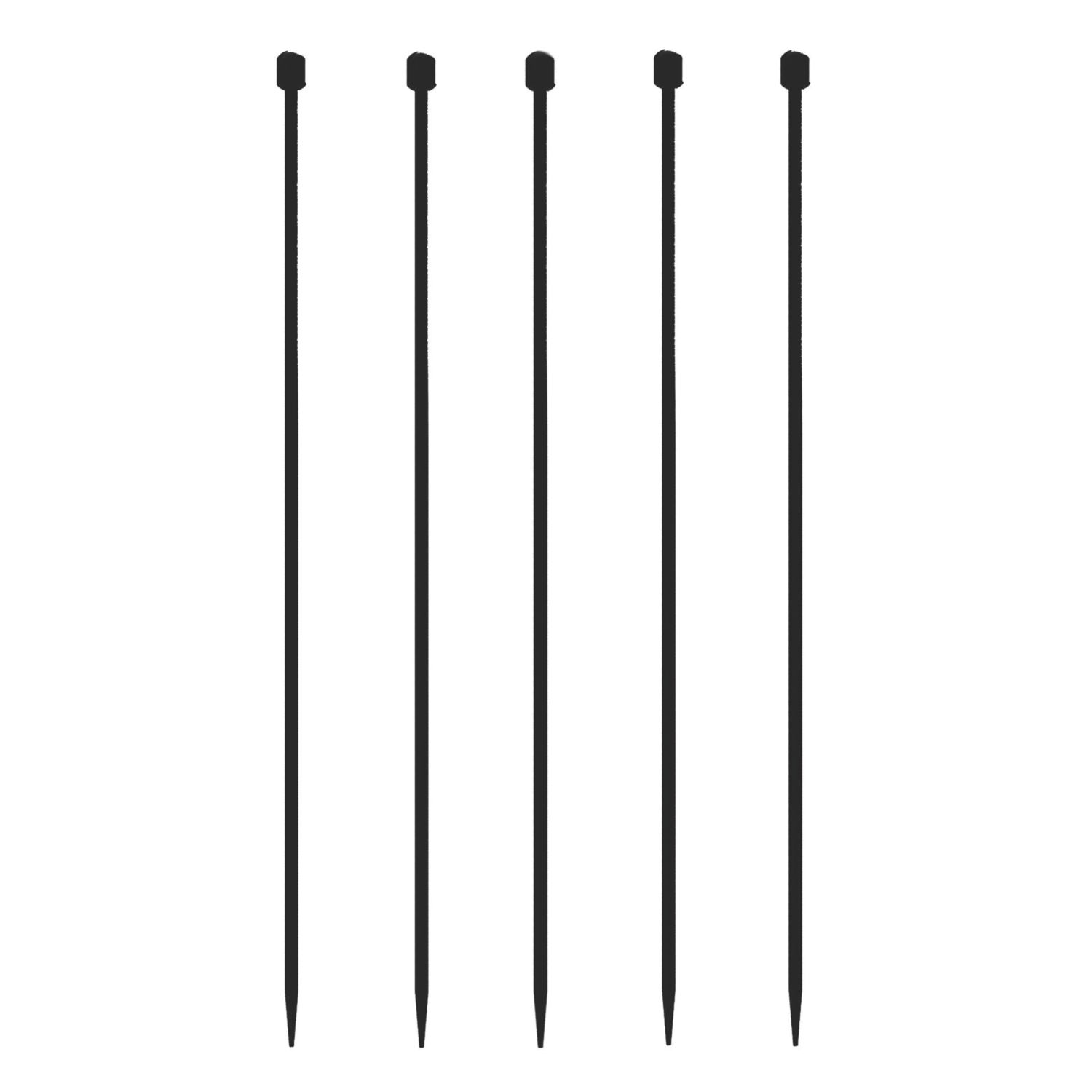 Apollo Appleton Easy Fit Ball Top Metal Garden Fence Post 0.035m x 1.16m 5 Pack (426AX)