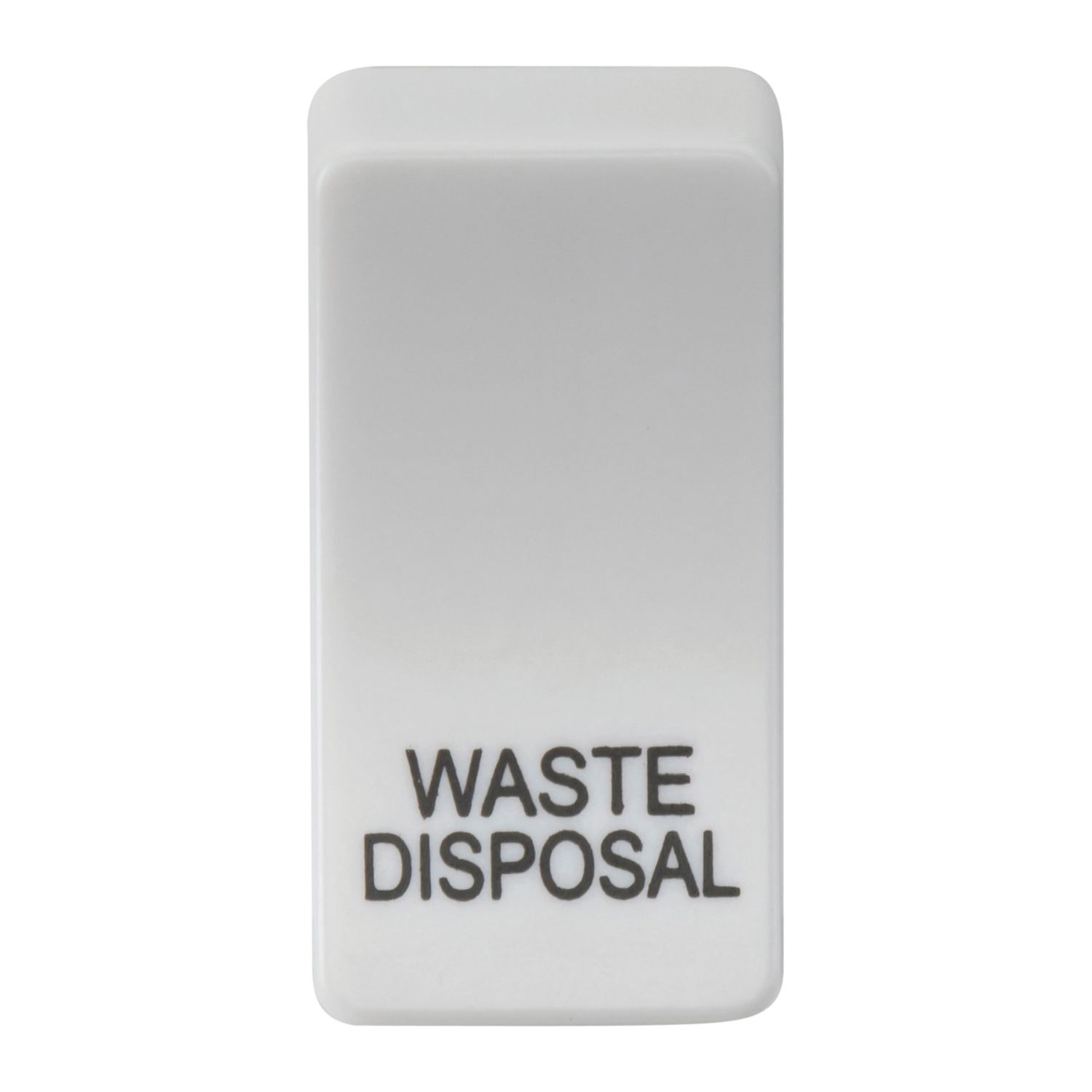 Knightsbridge 'WASTE DISPOSAL' Switch Cover White (426CT)