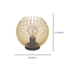 Eglo Venezuela Table Lamp Black/Gold