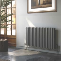 Reina Elips Single 600mm x 780mm 2043BTU Anthracite Horizontal Designer Radiator