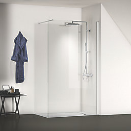Ideal Standard i.life  Semi-Framed Wet Room Panel Clear Glass/Silver 1200mm x 2000mm