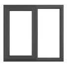 Crystal  Left-Hand Opening Clear Triple-Glazed Casement Anthracite on White uPVC Window 1190mm x 965mm