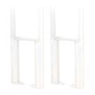 Reina 300mm White 4 Column Radiator Feet 2 Pack