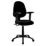 Nautilus Designs Java 200 Medium Back Task/Operator Chair Height Adjustable Arms Black