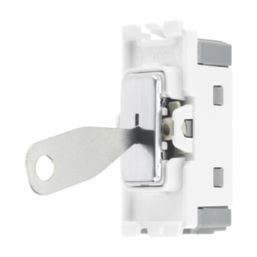 British General Nexus Metal Grid 20A Grid DP Key Switch Brushed Steel