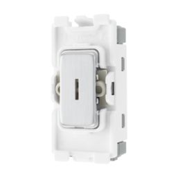 British General Nexus Metal Grid 20A Grid DP Key Switch Brushed Steel