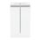 Newland  Double Door Floor Standing Vanity Unit with Basin Gloss White 500mm x 450mm x 840mm
