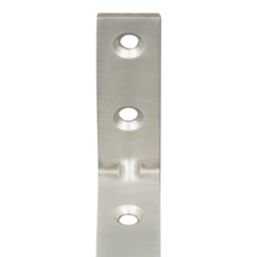 Essentials Corner Brackets Silver 50mm x 50mm x 16mm 4 Pack
