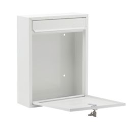 Burg-Wachter Compact Post Box White Powder-Coated