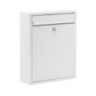 Burg-Wachter Compact Post Box White Powder-Coated